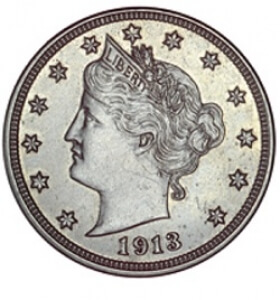 1913 v nickel obverse