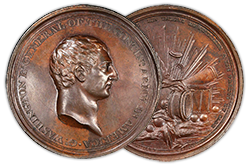 Circa 1777 Voltaire medal, Paris. Musante GW-1, Baker-78B.