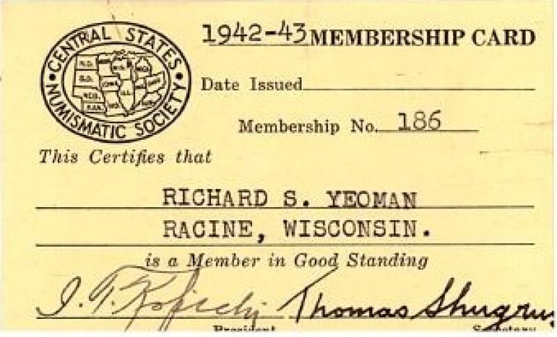 Throwback Thursday: membership card from 1942