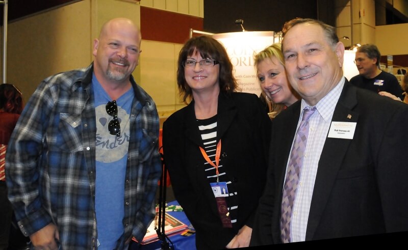 Rick Harrison of “Pawn Stars” poses with ANA staff and board president