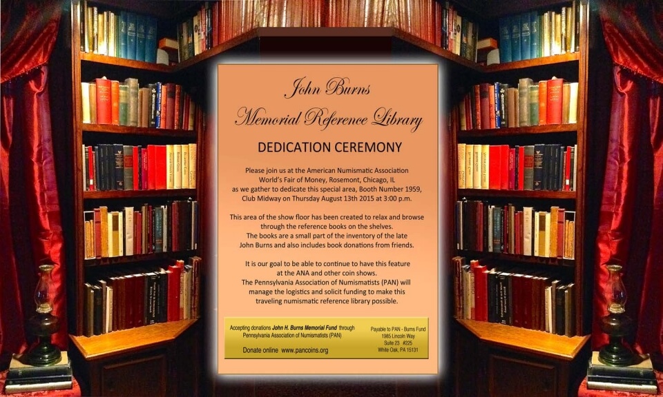 TRAVELING REFERENCE LIBRARY TO DEBUT AT ANA WORLD’S FAIR OF MONEY