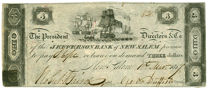 1817 | $3 Note, Ohio